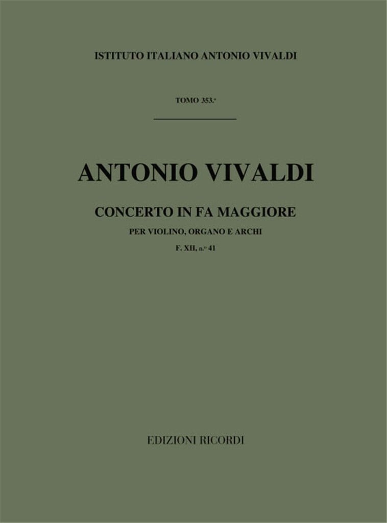 Concerto in Fa Maggiore (F Major)